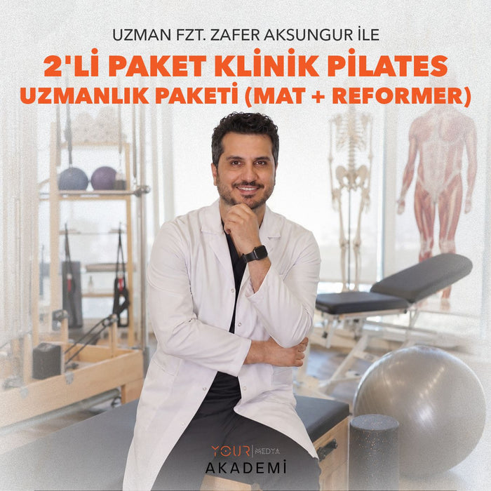 2'Li Paket Klinik Pilates Uzmanlık Paketi (MAT + REFORMER)-Zafer AKSUNGUR