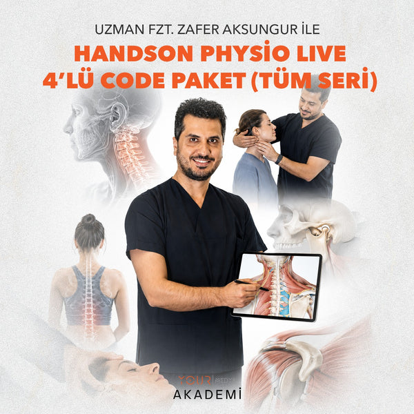 HandsOn Physio LIVE – 4’lü CODE Paket (Tüm Seri)-Zafer AKSUNGUR
