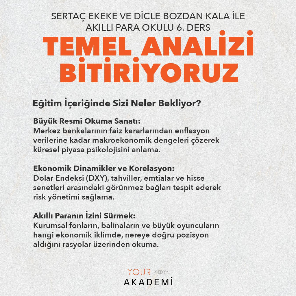 AKILLI PARA OKULU 6. DERS: TEMEL ANALİZİ BİTİRİYORUZ - SERTAÇ EKEKE & DİCLE BOZDAN KALA
