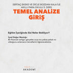 AKILLI PARA OKULU 5. DERS: TEMEL ANALİZE GİRİŞ – Hazır Kayıt