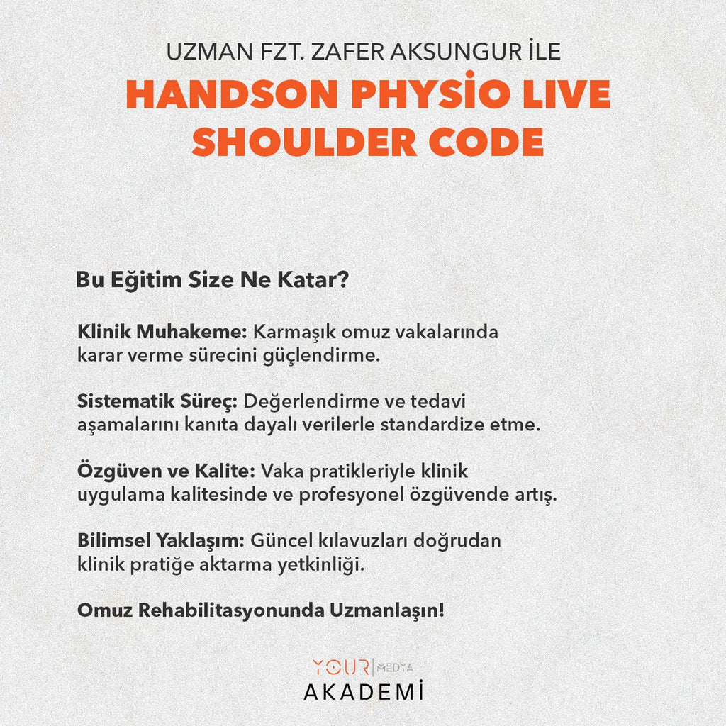 HandsOn Physio LIVE – Shoulder Code-Zafer AKSUNGUR