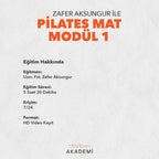 Zafer AKSUNGUR Pilates Mat Modül 1