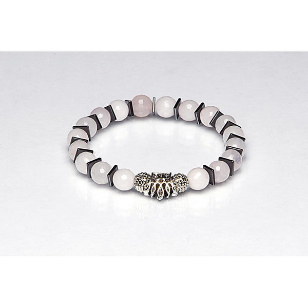 Doğal Pembe Kuvars Taşı Bileklik – Aşk, Şefkat ve Pozitif Enerji Taşı