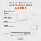 Zafer AKSUNGUR Pilates Reformer Modül 1