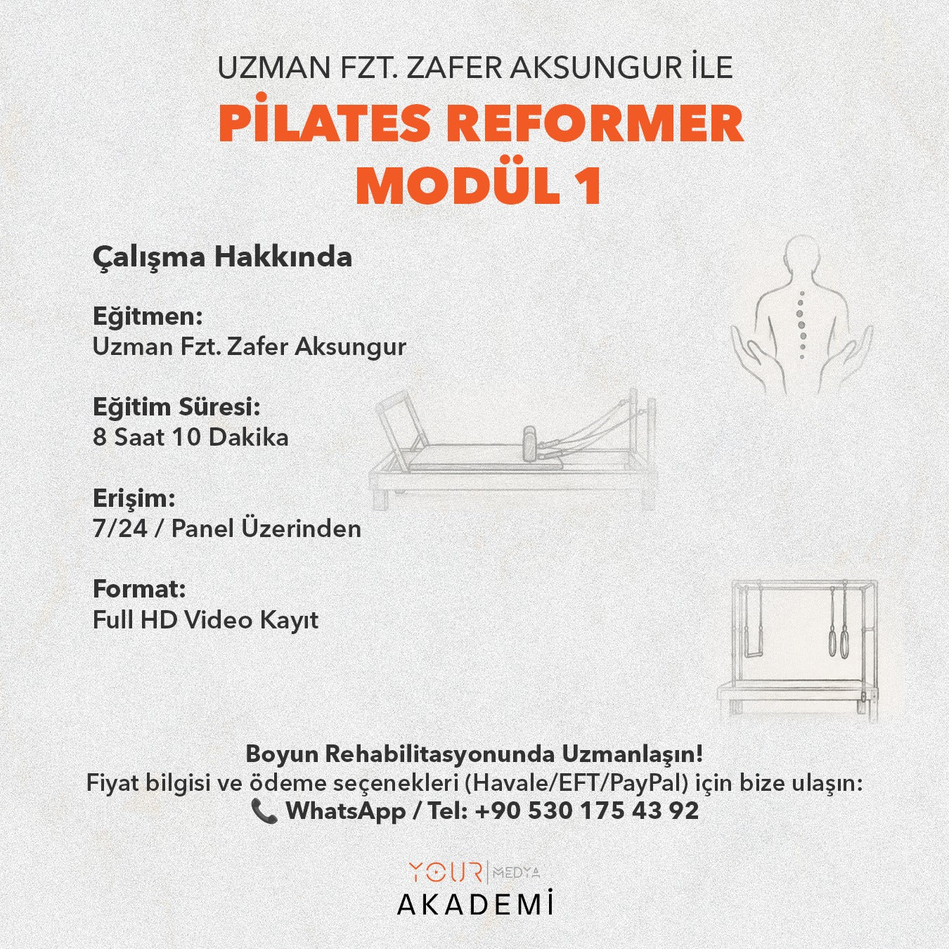 Zafer AKSUNGUR Pilates Reformer Modül 1