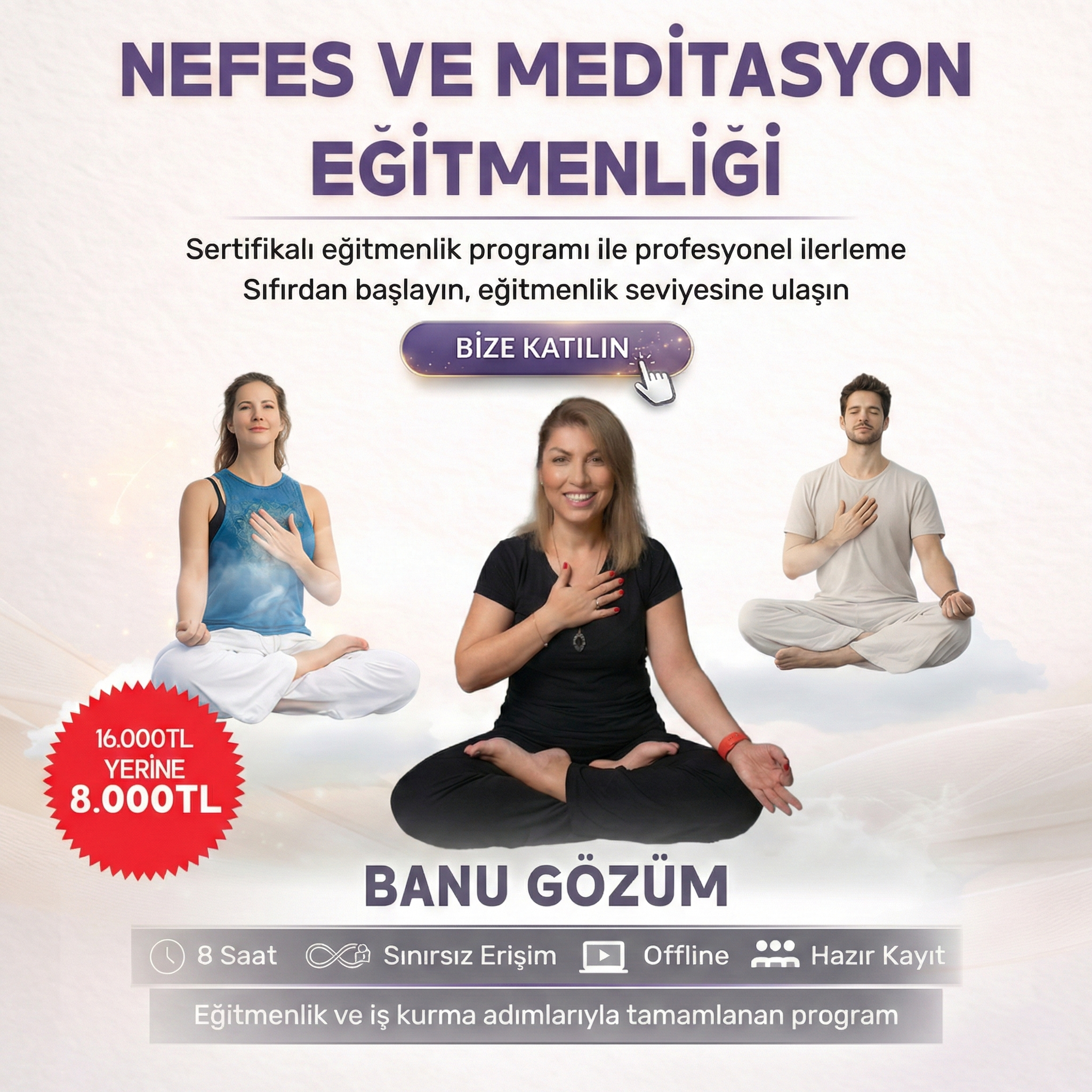 Nefes ve Meditasyon Eğitmenlik Eğitimi - Hazır Kayıt - Banu Gözüm