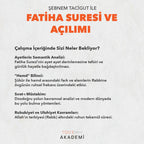 FATİHA SURESİ VE AÇILIMI - ŞEBNEM TACİGUT - (HAZIR KAYIT)