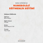 Numeroloji Eğitmenlik Eğitimi - Hazır Kayıt - Banu Gözüm