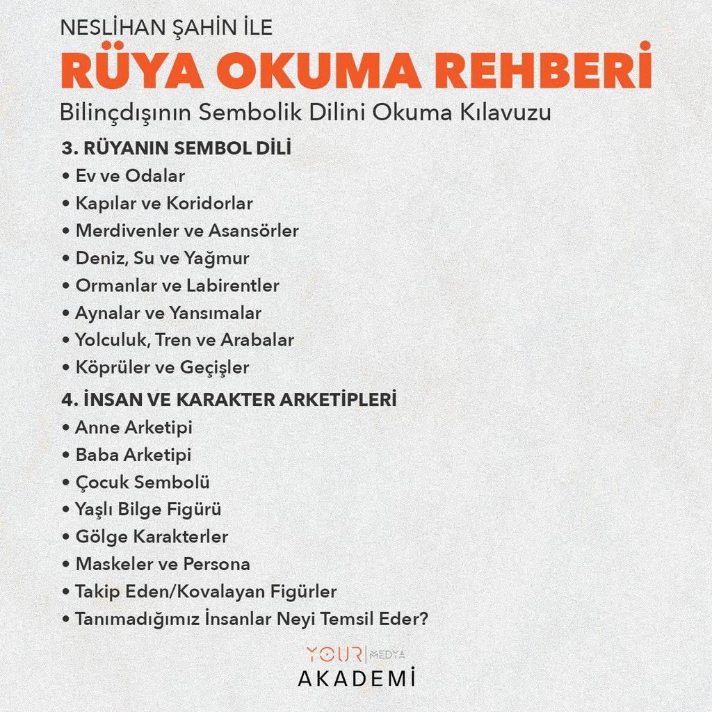 RÜYA OKUMA REHBERİ: BİLİNÇDIŞININ SEMBOLİK DİLİNİ OKUMA KILAVUZU - NESLİHAN ŞAHİN (PDF)
