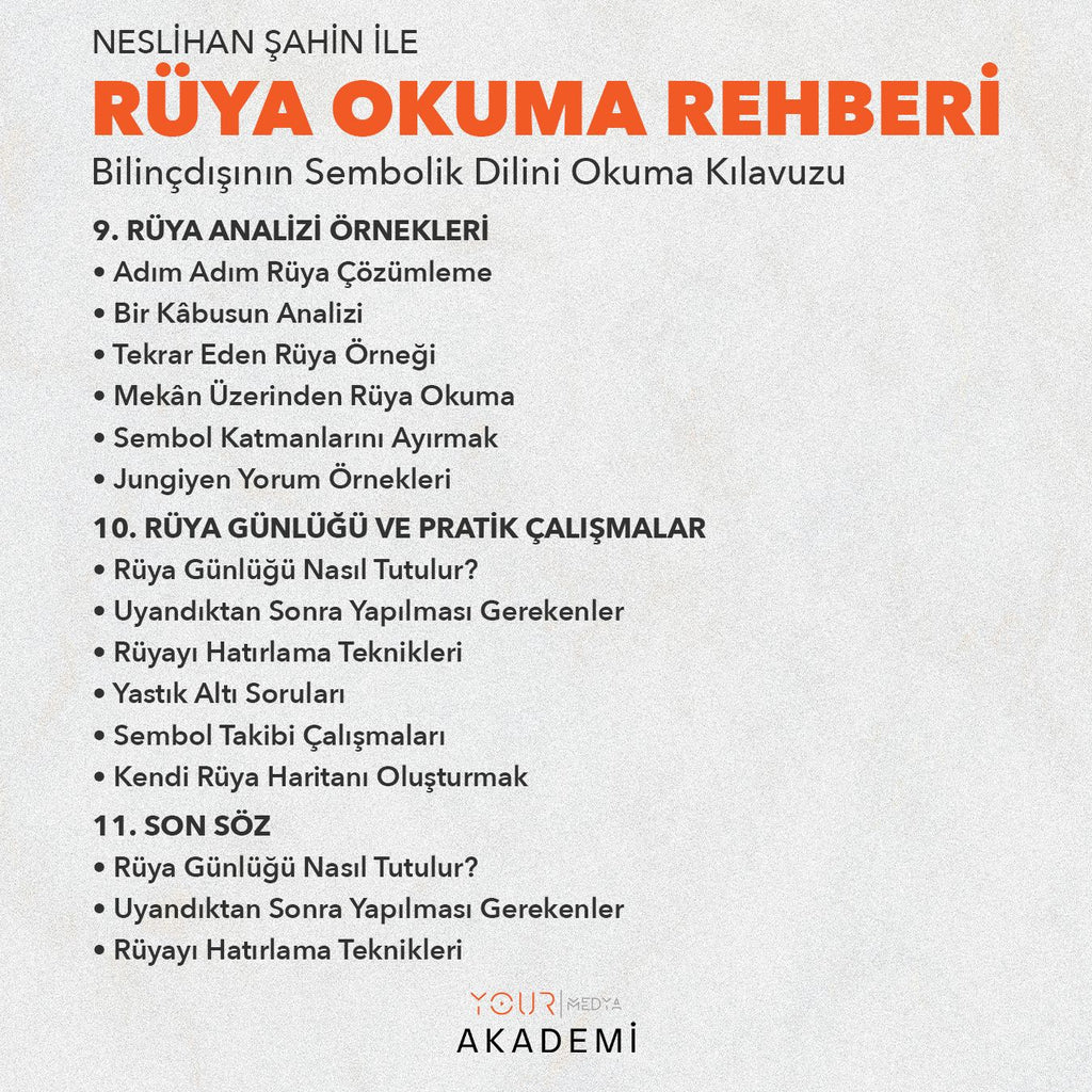 RÜYA OKUMA REHBERİ: BİLİNÇDIŞININ SEMBOLİK DİLİNİ OKUMA KILAVUZU - NESLİHAN ŞAHİN (PDF)