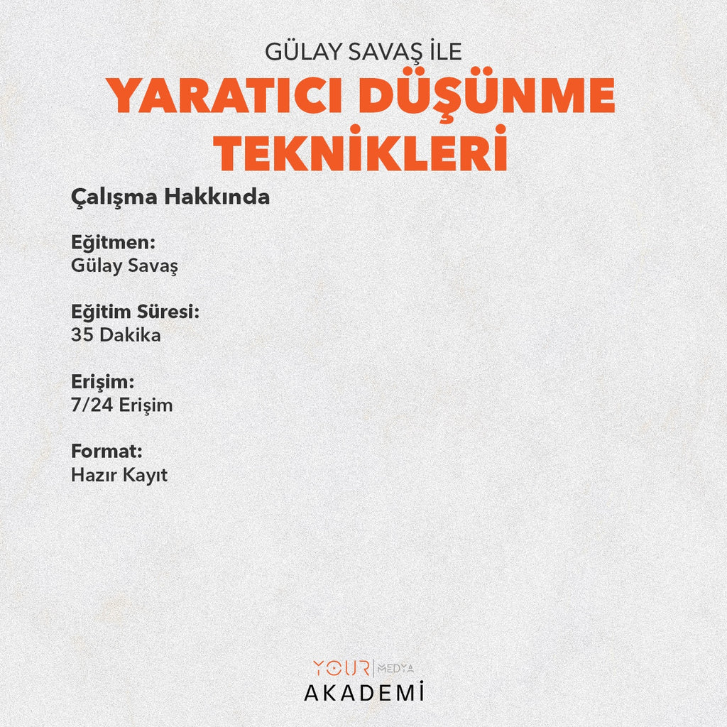YARATICI DÜŞÜNME TEKNİKLERİ - GÜLAY SAVAŞ