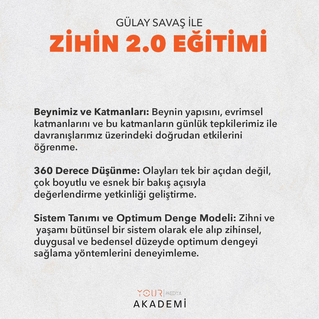 ZİHİN 2.0 EĞİTİMİ - GÜLAY SAVAŞ
