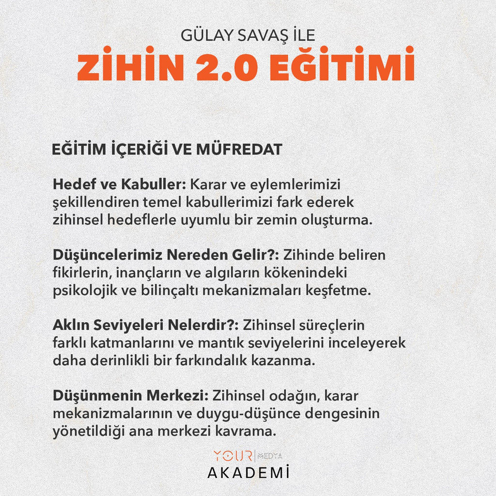 ZİHİN 2.0 EĞİTİMİ - GÜLAY SAVAŞ