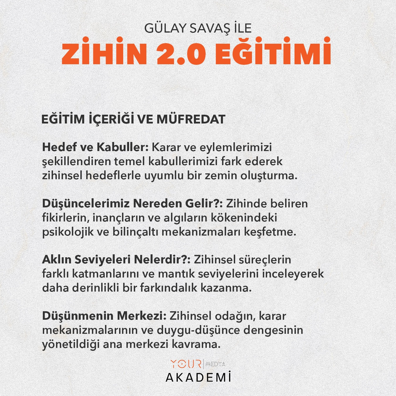 ZİHİN 2.0 EĞİTİMİ - GÜLAY SAVAŞ