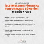 İŞLETMELERDE FİNANSAL PERFORMANS YÖNETİMİ MODÜL 1 VE 2 - MEHMET ADANIR