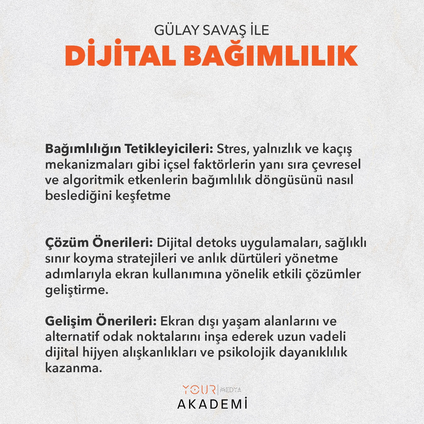 DİJİTAL BAĞIMLILIK - GÜLAY SAVAŞ