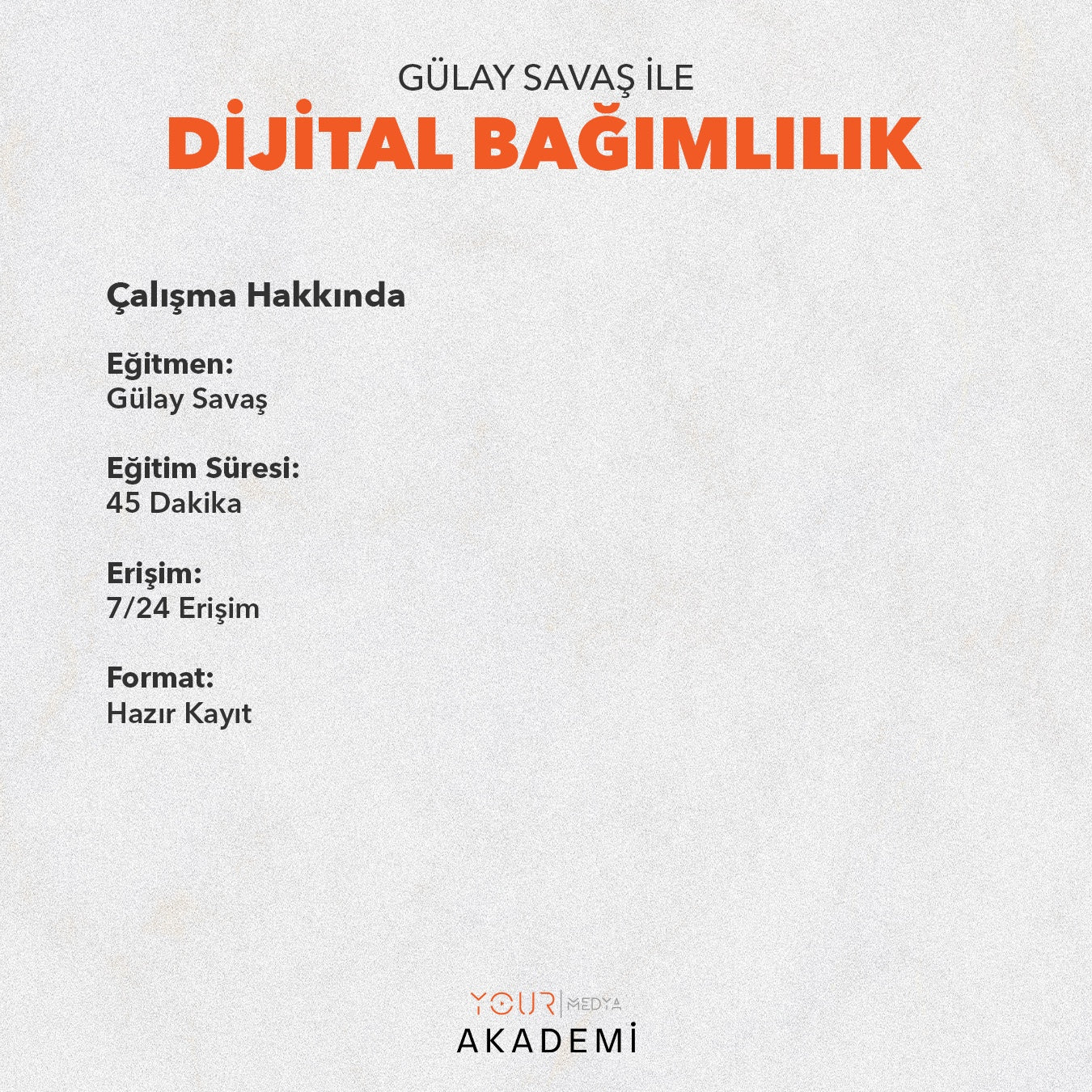 DİJİTAL BAĞIMLILIK - GÜLAY SAVAŞ