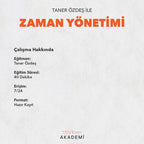ZAMAN YÖNETİMİ - TANER ÖZDEŞ
