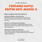 YENİLMEZ SATICI EĞİTİM SETİ: MODÜL 8 - TANER ÖZDEŞ