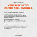 YENİLMEZ SATICI EĞİTİM SETİ: MODÜL 8 - TANER ÖZDEŞ