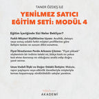 YENİLMEZ SATICI EĞİTİM SETİ: MODÜL 4 - TANER ÖZDEŞ