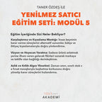 YENİLMEZ SATICI EĞİTİM SETİ: MODÜL 5 - TANER ÖZDEŞ
