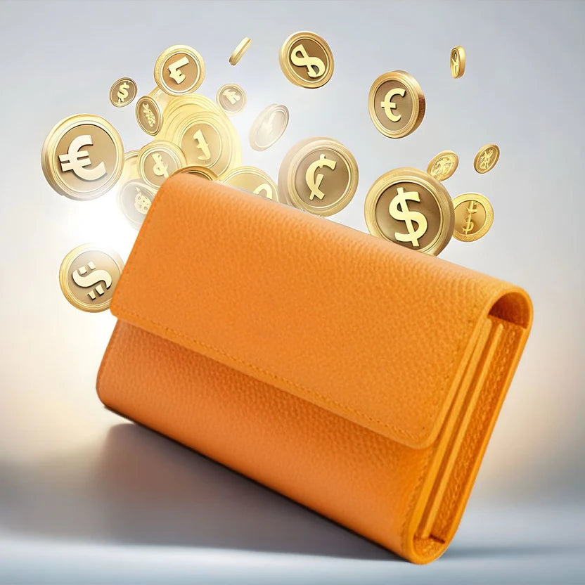 El Yapımı Turuncu Deri Cüzdan ÖN SATIŞTA – Turuncu Renk – Şık Tasarım