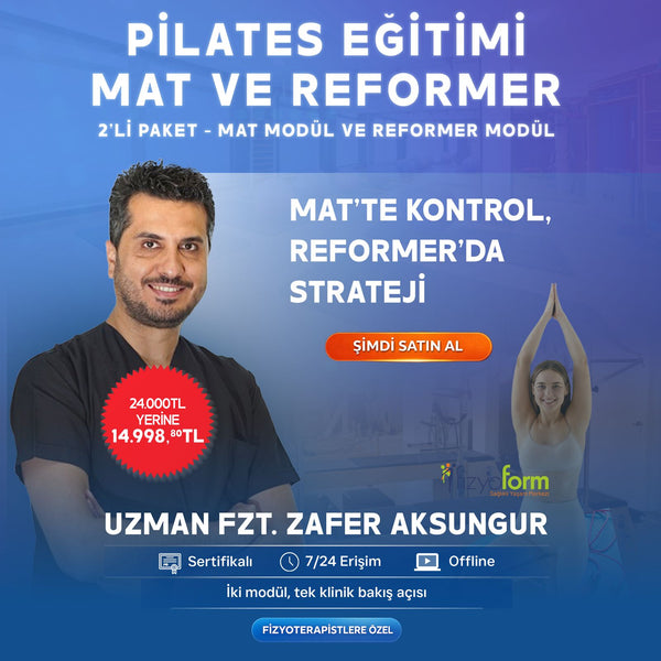 2'Li Paket Klinik Pilates Uzmanlık Paketi (MAT + REFORMER)-Zafer AKSUNGUR