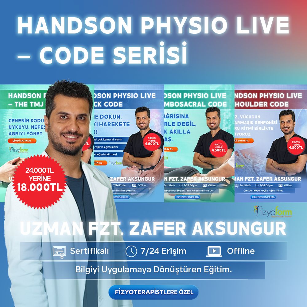 HandsOn Physio LIVE – 4’lü CODE Paket (Tüm Seri)-Zafer AKSUNGUR