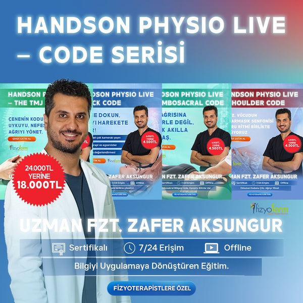 HandsOn Physio LIVE – 4’lü CODE Paket (Tüm Seri)-Zafer AKSUNGUR