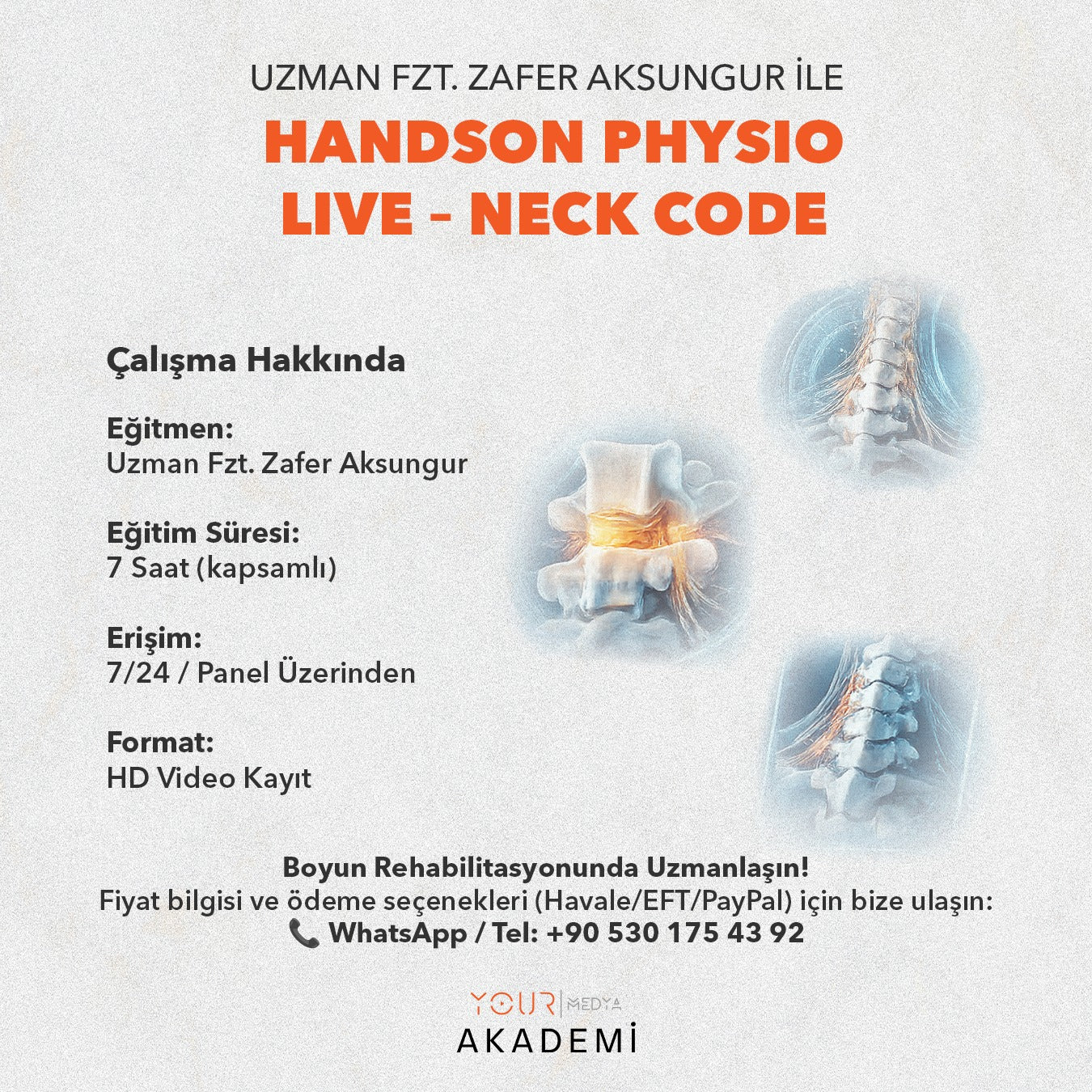 HandsOn Physio LIVE – Neck Code-Zafer AKSUNGUR