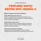 YENİLMEZ SATICI EĞİTİM SETİ: MODÜL 6 - TANER ÖZDEŞ