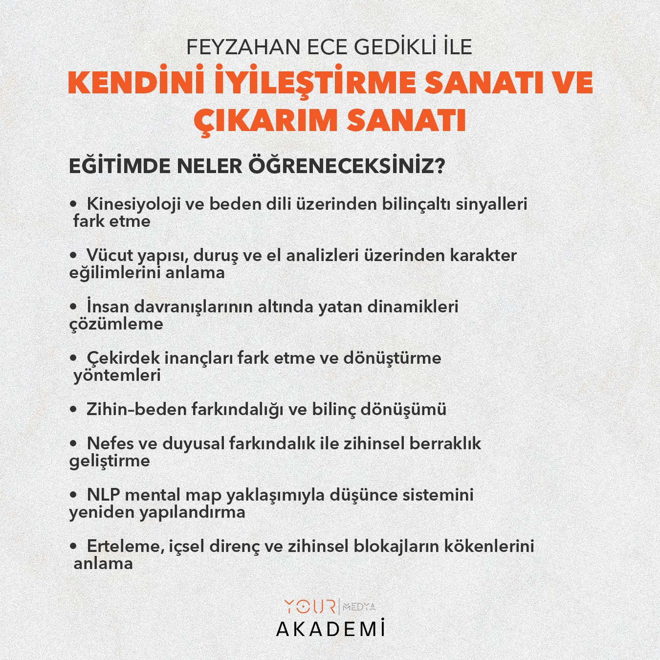 KENDİNİ İYİLEŞTİRME VE ÇIKARIM SANATI (KISS) - FEYZAHAN ECE GEDİKLİ